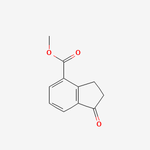 Chemical structure of Methyl 1-oxo-2,3-dihydro-1H-indene-4-carboxylate