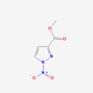 Chemical structure of methyl 1-nitro-1H-pyrazole-3-carboxylate