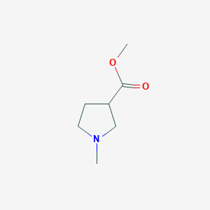 Chemical structure of Methyl 1-methylpyrrolidine-3-carboxylate