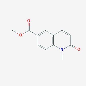 Chemical structure of Methyl 1-methyl-2-oxo-1,2-dihydroquinoline-6-carboxylate