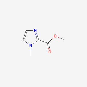 Chemical structure of Methyl 1-methyl-1H-imidazole-2-carboxylate