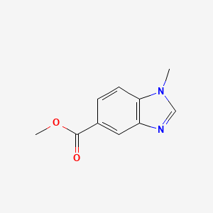 Chemical structure of Methyl 1-methyl-1H-benzo[d]imidazole-5-carboxylate