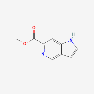 Chemical structure of Methyl 1H-pyrrolo[3,2-c]pyridine-6-carboxylate
