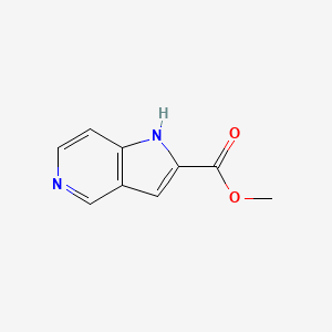 Chemical structure of Methyl 1H-pyrrolo[3,2-c]pyridine-2-carboxylate