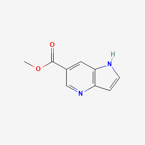 Chemical structure of Methyl 1H-pyrrolo[3,2-b]pyridine-6-carboxylate