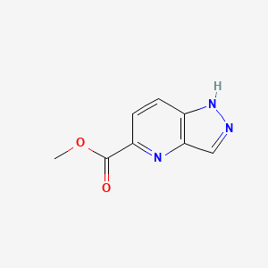 Chemical structure of Methyl 1H-pyrazolo[4,3-b]pyridine-5-carboxylate