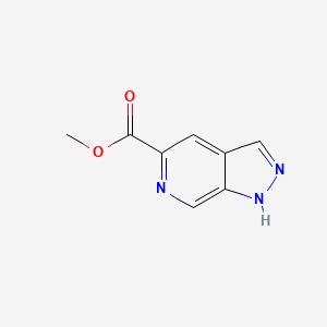 Chemical structure of Methyl 1H-pyrazolo[3,4-c]pyridine-5-carboxylate