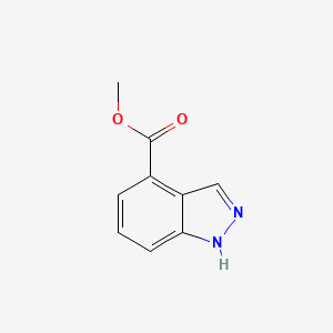 Chemical structure of Methyl 1H-indazole-4-carboxylate