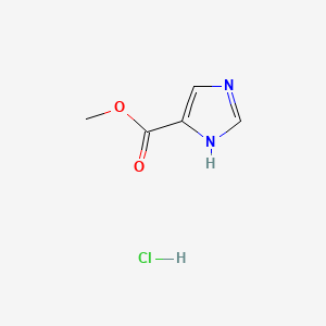 Chemical structure of Methyl 1H-imidazole-5-carboxylate hydrochloride