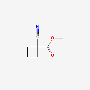 Chemical structure of Methyl 1-Cyanocyclobutanecarboxylate