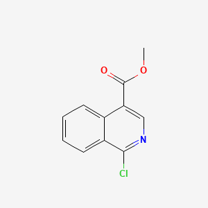 Chemical structure of Methyl 1-chloroisoquinoline-4-carboxylate