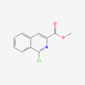 Chemical structure of Methyl 1-chloroisoquinoline-3-carboxylate