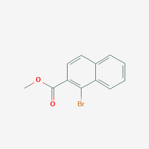Chemical structure of methyl 1-bromonaphthalene-2-carboxylate