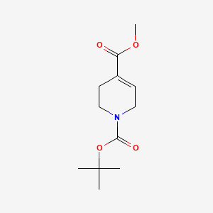 Chemical structure of Methyl 1-Boc-1,2,3,6-tetrahydropyridine-4-carboxylate