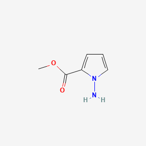 Chemical structure of Methyl 1-amino-1H-pyrrole-2-carboxylate