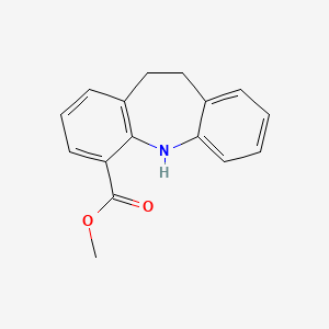 Chemical structure of Methyl 10,11-dihydro-5H-dibenzo[b,f]azepine-4-carboxylate