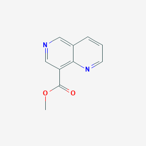 Chemical structure of Methyl 1,6-naphthyridine-8-carboxylate