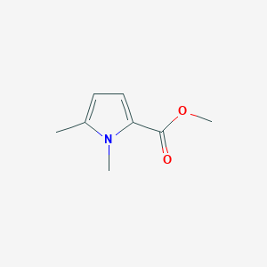 Chemical structure of Methyl 1,5-dimethyl-1H-pyrrole-2-carboxylate