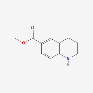 Chemical structure of Methyl 1,2,3,4-Tetrahydroquinoline-6-carboxylate