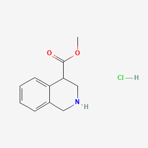 Chemical structure of Methyl 1,2,3,4-tetrahydroisoquinoline-4-carboxylate hydrochloride