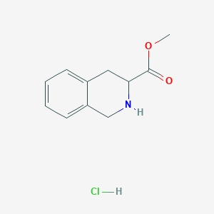 Chemical structure of Methyl 1,2,3,4-Tetrahydroisoquinoline-3-carboxylate Hydrochloride