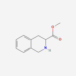 Chemical structure of Methyl 1,2,3,4-tetrahydroisoquinoline-3-carboxylate
