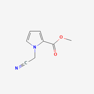 Chemical structure of Methyl 1-(cyanomethyl)-1H-pyrrole-2-carboxylate