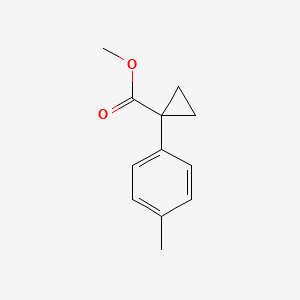 Chemical structure of Methyl 1-(p-tolyl)cyclopropanecarboxylate