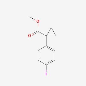 Chemical structure of Methyl 1-(4-iodophenyl)cyclopropanecarboxylate