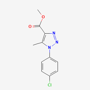 Chemical structure of Methyl 1-(4-Chlorophenyl)-5-methyl-1,2,3-triazole-4-carboxylate