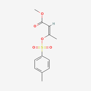 Chemical structure of Methyl (Z)-3-(p-Toluenesulfonyloxy)but-2-enoate