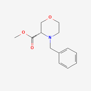 Chemical structure of Methyl (S)-4-Benzyl-3-morpholinecarboxylate