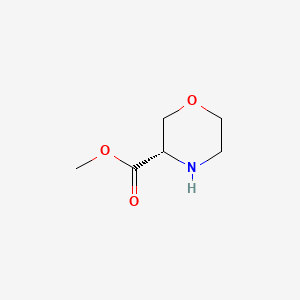 Chemical structure of Methyl (S)-3-Morpholinecarboxylate
