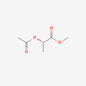 Chemical structure of Methyl (S)-2-acetoxypropanoate