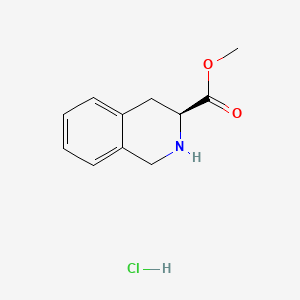 Chemical structure of Methyl (S)-1,2,3,4-Tetrahydroisoquinoline-3-carboxylate Hydrochloride