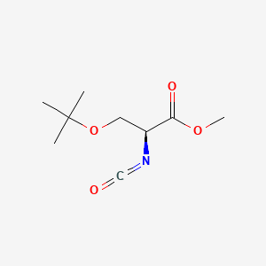 Chemical structure of Methyl (S)-(+)-2-Isocyanato-3-tert-butoxypropionate