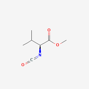 Chemical structure of Methyl 2-isocyanato-3-methylbutanoate