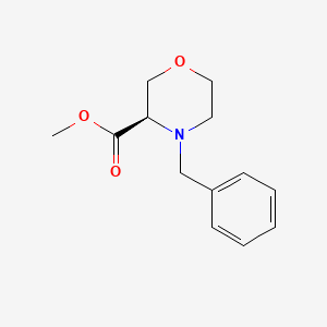 Chemical structure of Methyl (R)-4-Benzyl-3-morpholinecarboxylate