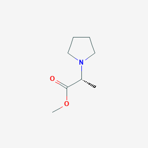 Chemical structure of Methyl (R)-2-(pyrrolidin-1-yl)propanoate