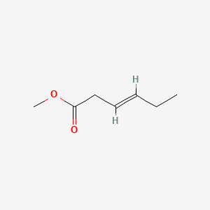 Chemical structure of Methyl (E)-3-hexenoate