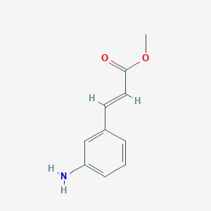 Chemical structure of Methyl (E)-3-(3-aminophenyl)acrylate