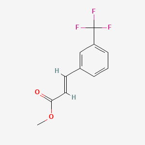 Chemical structure of Methyl (E)-3-(3-(trifluoromethyl)phenyl)acrylate