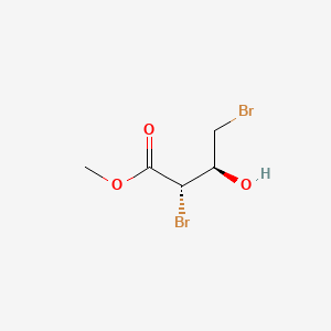 Chemical structure of Methyl (2S,3R)-2,4-dibromo-3-hydroxybutanoate