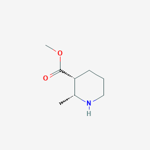 Chemical structure of Methyl (2R,3R)-2-Methylpiperidine-3-carboxylate