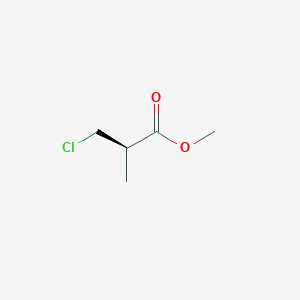Chemical structure of (R)-Methyl 3-chloro-2-methylpropanoate