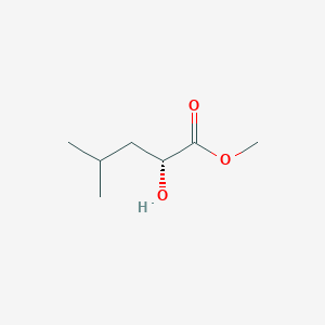 Chemical structure of Methyl (2R)-2-hydroxy-4-methylpentanoate