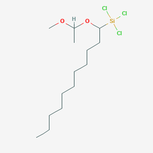 Chemical structure of METHOXYETHOXYUNDECYLTRICHLOROSILANE
