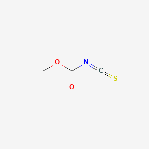 Chemical structure of methoxycarbonyl isothiocyanate