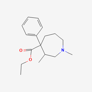 Chemical structure of Metethoheptazine