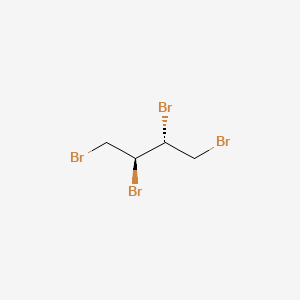 Chemical structure of meso-1,2,3,4-Tetrabromobutane